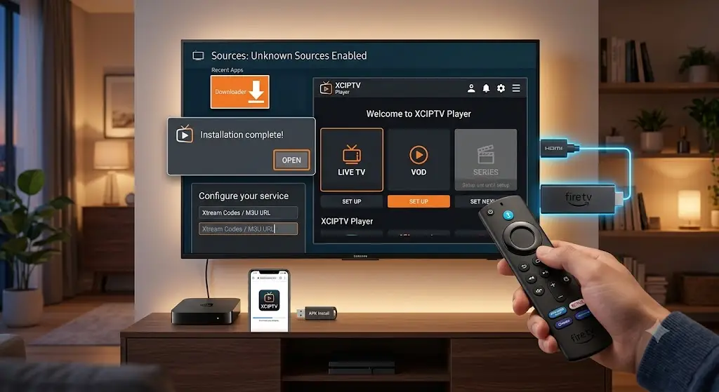 XCIPTV Player sans Google Play Store